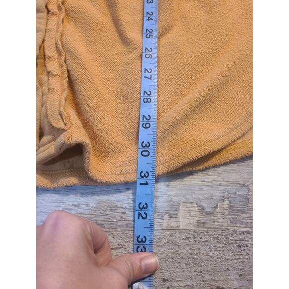 Peach love large women's oversized gold button up shacket with pockets - Picture 9 of 9